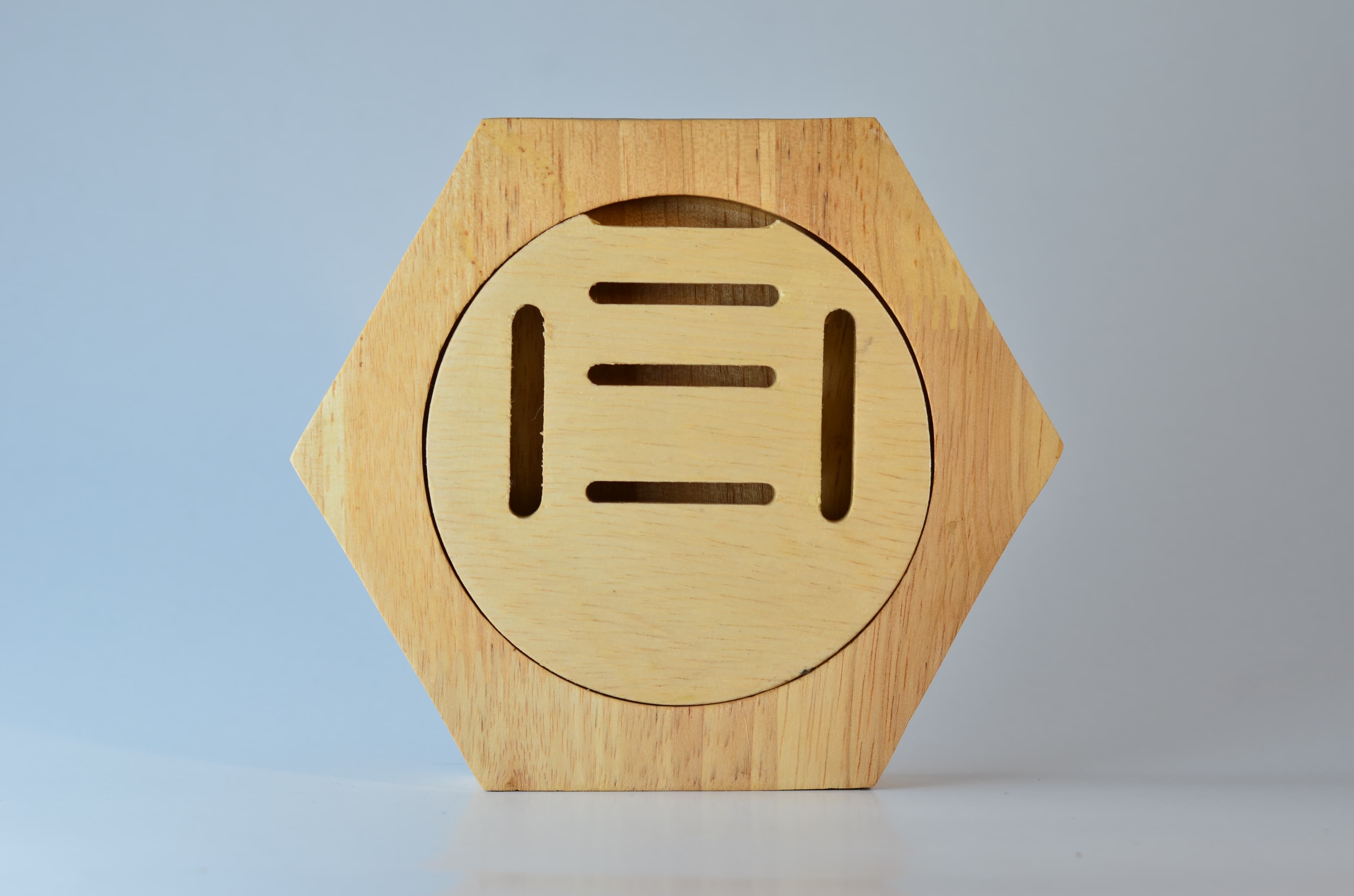 The Holder — straight front view